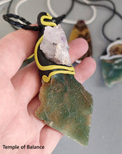 Load image into Gallery viewer, Pendant - Chrome Chalcedony and Amethyst