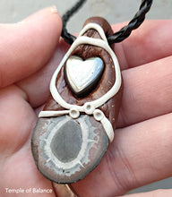 Load image into Gallery viewer, Pendant - Septarian with hematite