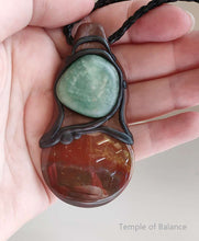 Load image into Gallery viewer, Pendant - Jasper & Green Aventurine
