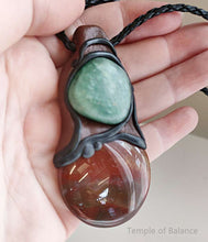 Load image into Gallery viewer, Pendant - Jasper & Green Aventurine