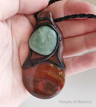 Load image into Gallery viewer, Pendant - Jasper & Green Aventurine