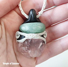 Load image into Gallery viewer, Pendant - Rose Quartz with Green Aventurine