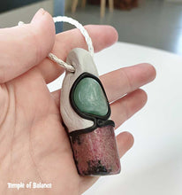 Load image into Gallery viewer, Pendant - Rhodonite with Green Aventurine