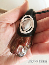 Load image into Gallery viewer, Pendant - Petrified wood and Howlite