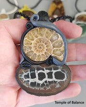 Load image into Gallery viewer, Pendant - Septerian and Ammonite
