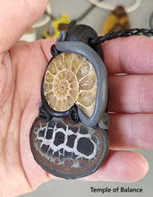 Load image into Gallery viewer, Pendant - Septerian and Ammonite
