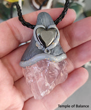 Load image into Gallery viewer, Pendant - Rose Quartz and Hematite
