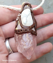 Load image into Gallery viewer, Pendant - Rose Quartz with howlite
