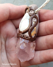 Load image into Gallery viewer, Pendant - Rose Quartz with howlite
