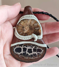 Load image into Gallery viewer, Pendant - Septarian &amp; Ammonite
