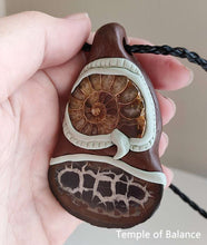 Load image into Gallery viewer, Pendant - Septarian &amp; Ammonite
