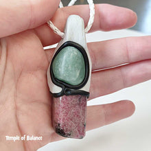 Load image into Gallery viewer, Pendant - Rhodonite with Green Aventurine
