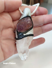 Load image into Gallery viewer, Pendant - Quartz with Fluorite
