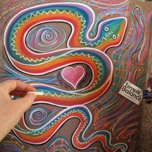 Load image into Gallery viewer, Art Print of Rainbow Serpent
