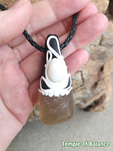 Load image into Gallery viewer, Pendant - Fluorite with milky quartz
