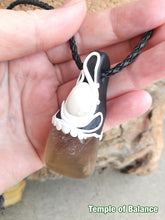 Load image into Gallery viewer, Pendant - Fluorite with milky quartz
