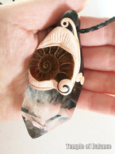 Load image into Gallery viewer, Pendant - Clear Quartz with Ammonite
